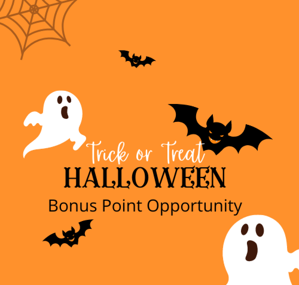 Reminder: Halloween Attendance for Two Holiday, Single Bonus Point