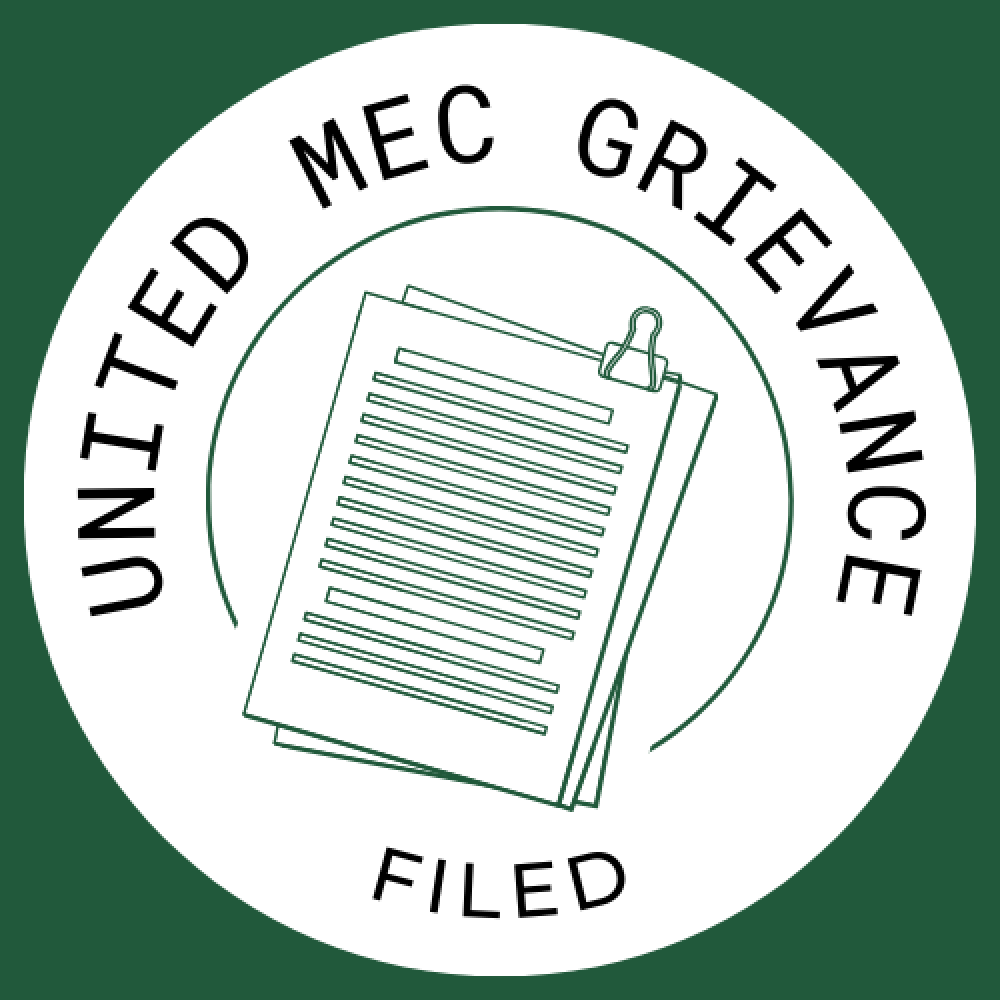 United MEC Grievances Filed