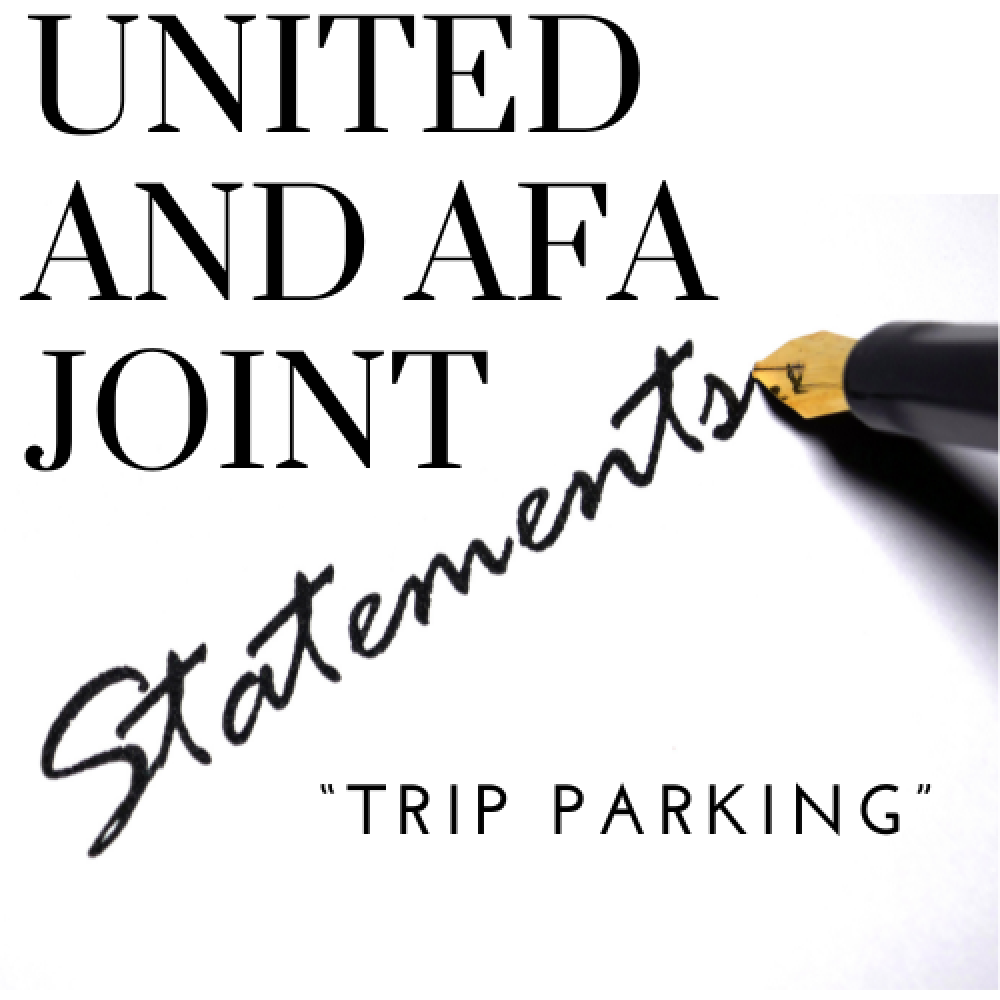 Company and Union Joint Statement - Trip Parking