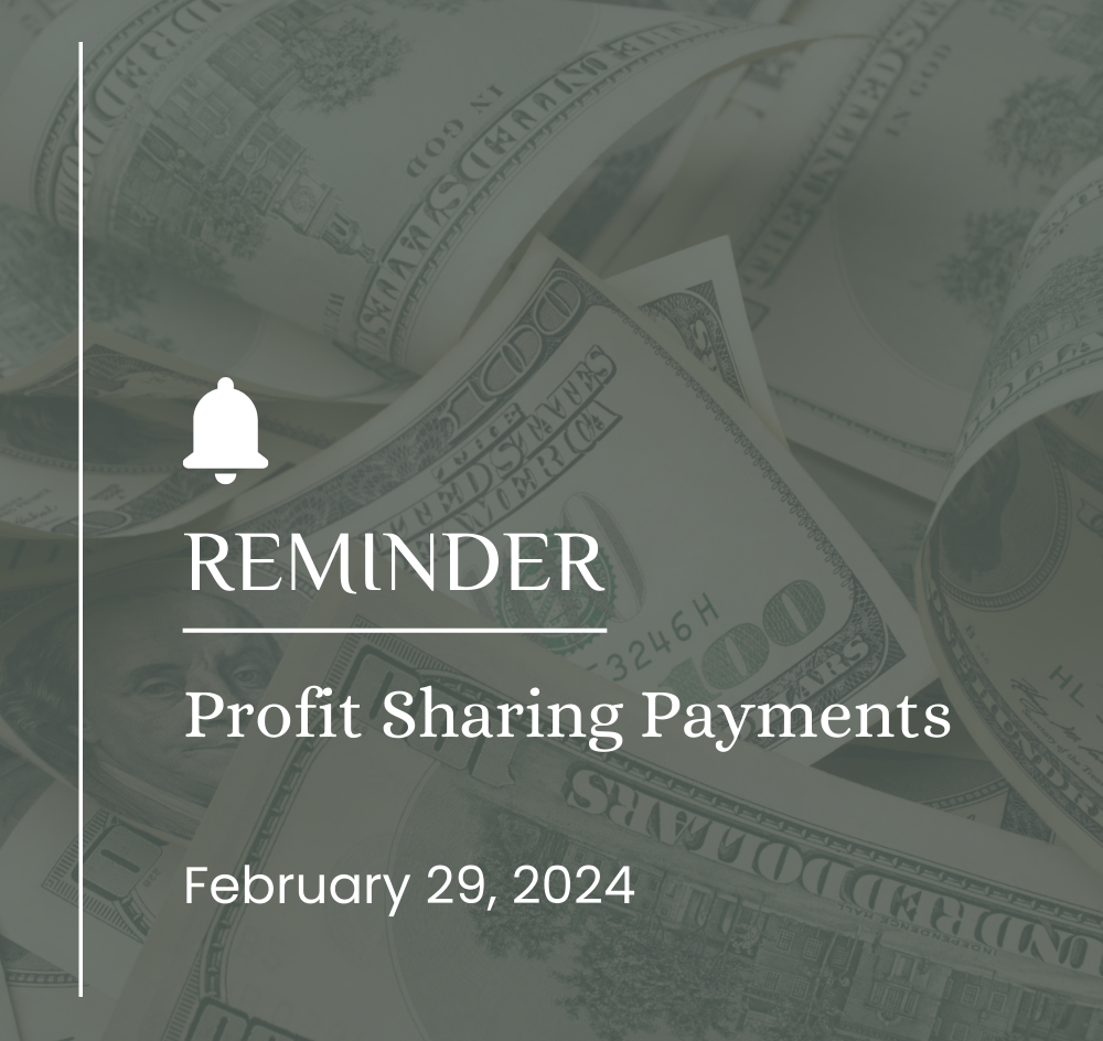 Profit Sharing Payments
