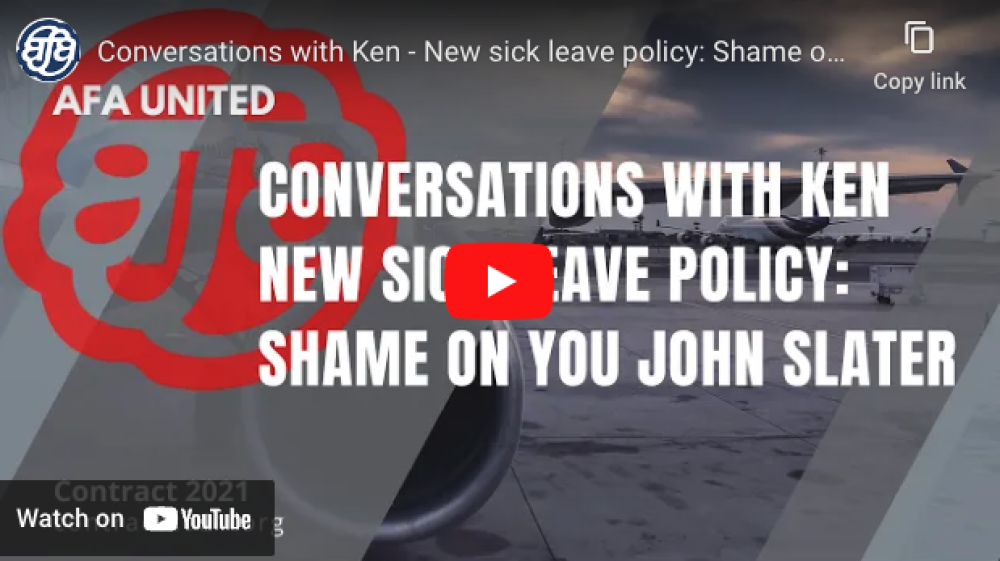 Conversations with Ken - New sick leave policy: Shame on you John